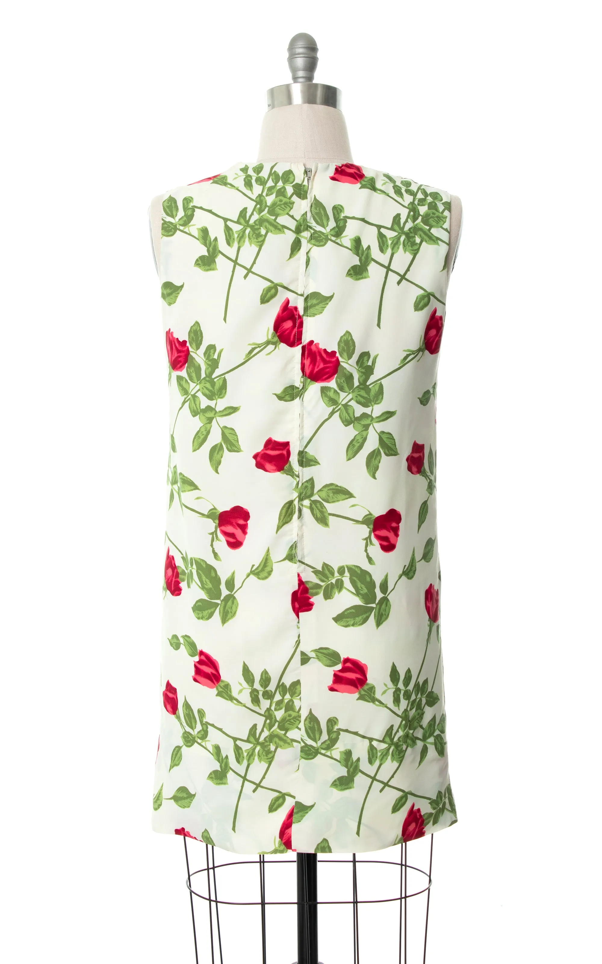 1960s Rose Stems Shift Dress | medium/large