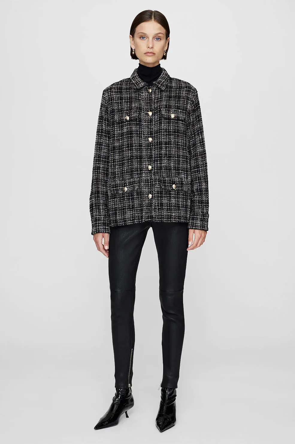 AB Corey Jacket - Metallic Plaid