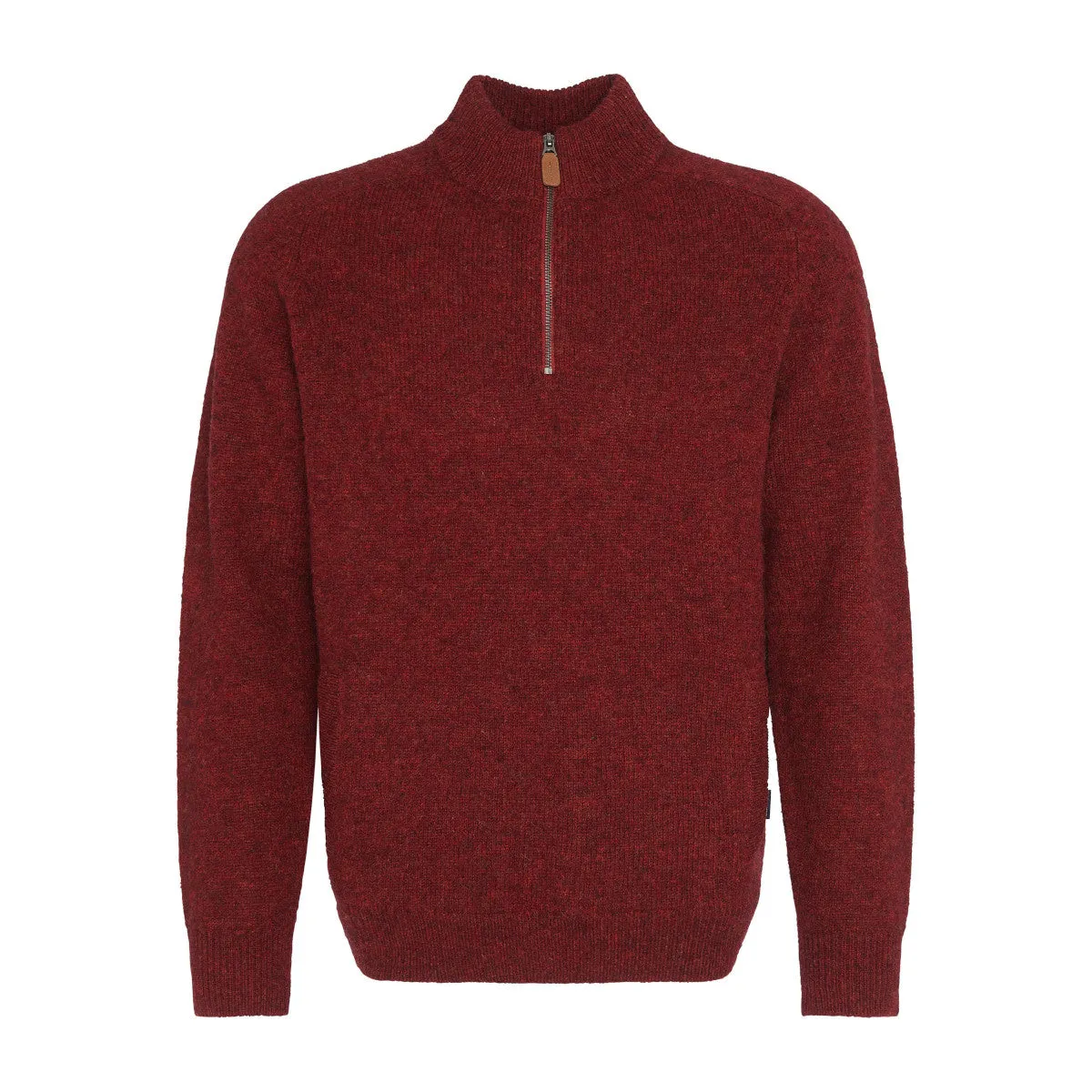 Barbour Talder Half Zip Knit RE44 Red
