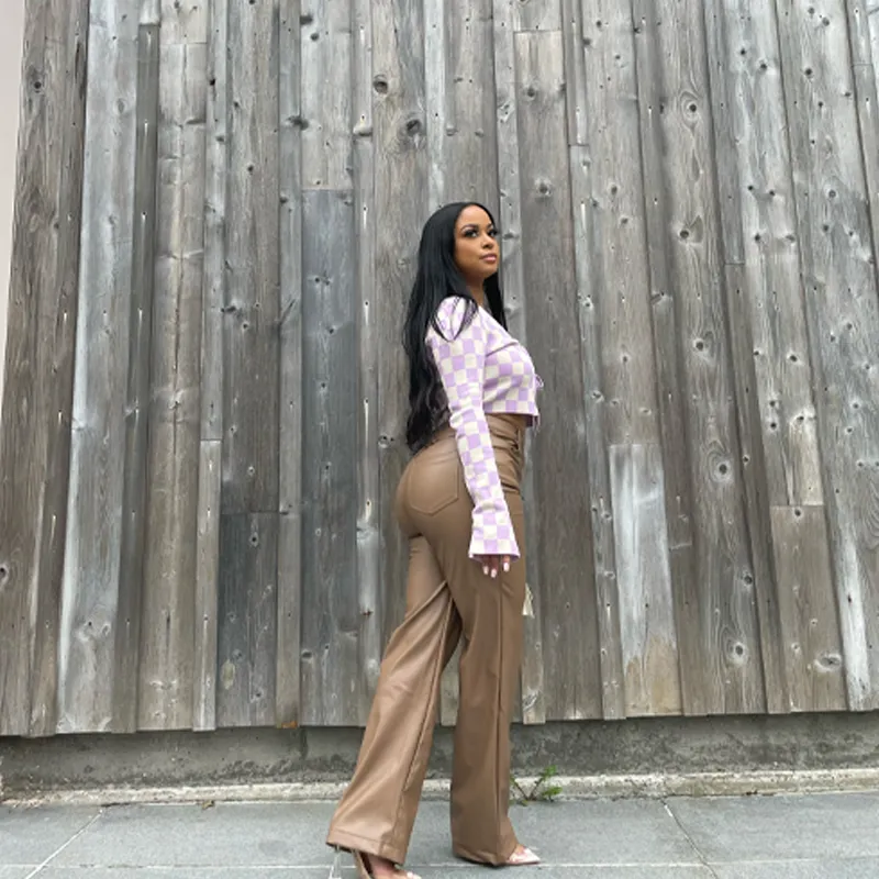 Caramel Leather Pants