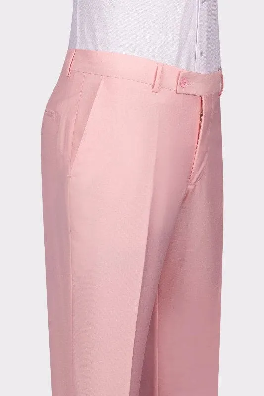 Elegant Candy Pink Shawl Lapel Double Breasted Wedding Suits Blazers Pants Wedding Party Wear Prom