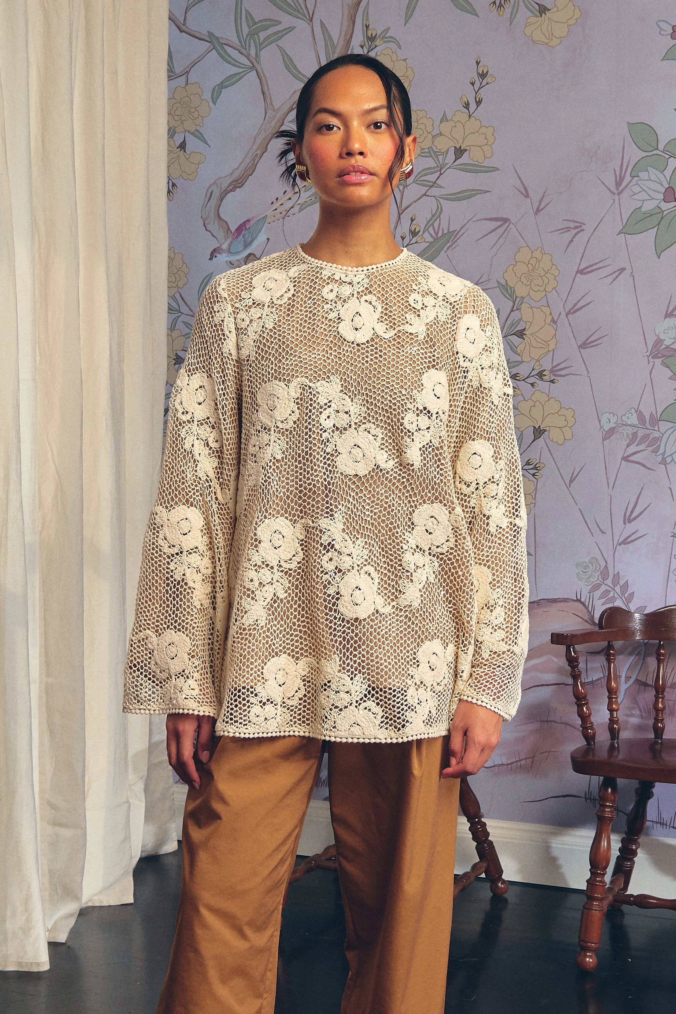 Seraphine Crochet Lace Blouse