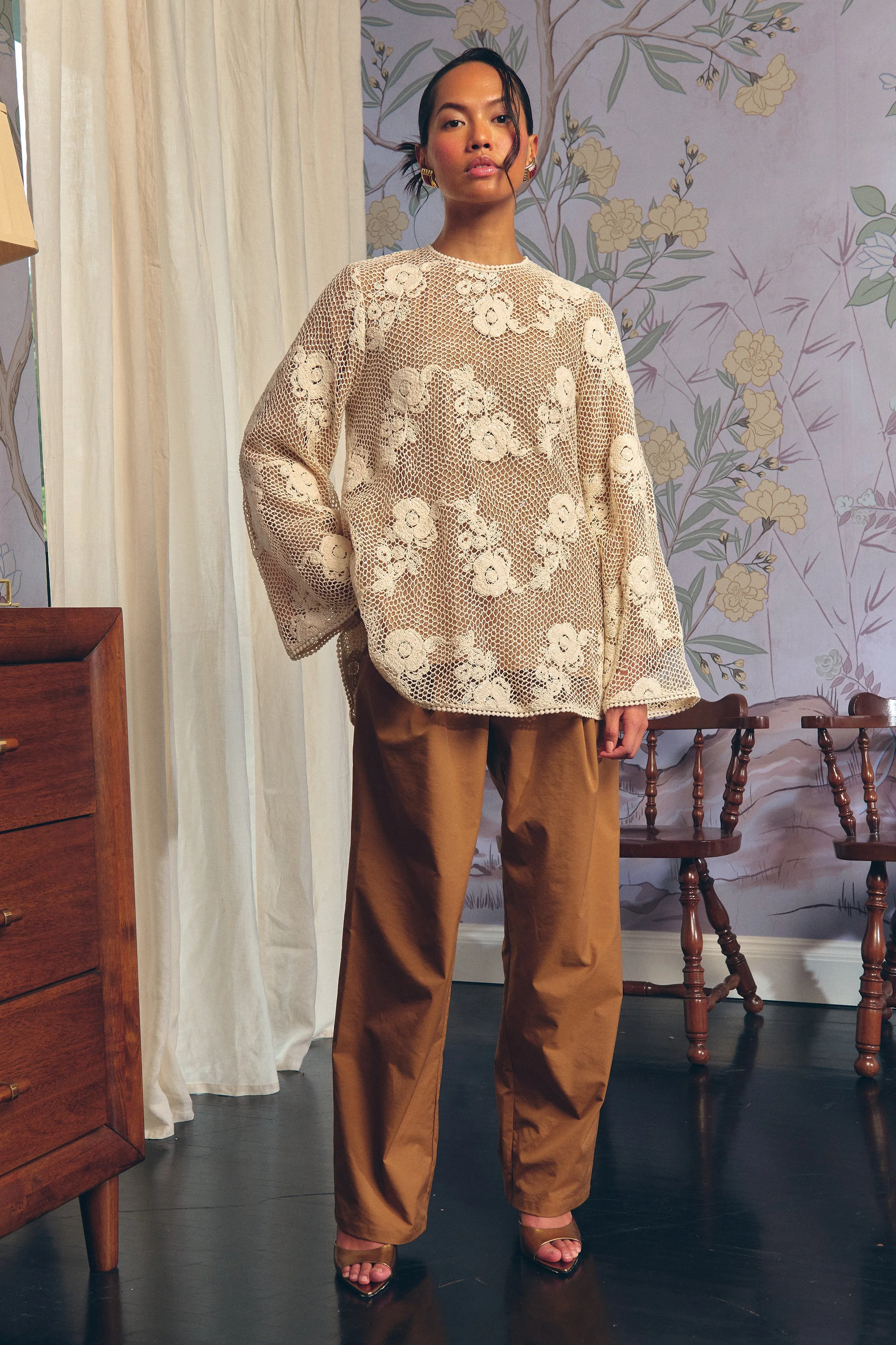 Seraphine Crochet Lace Blouse