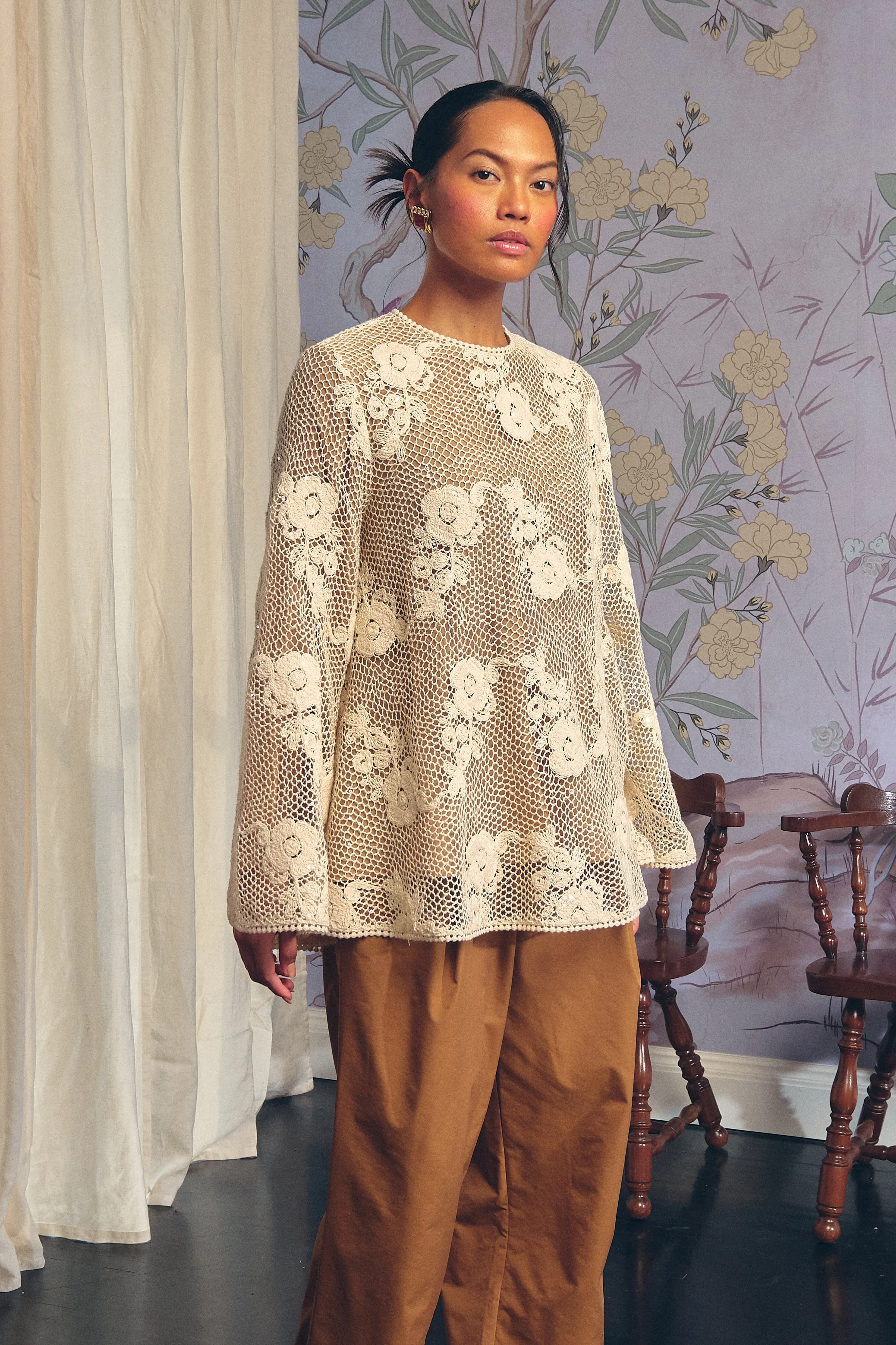 Seraphine Crochet Lace Blouse