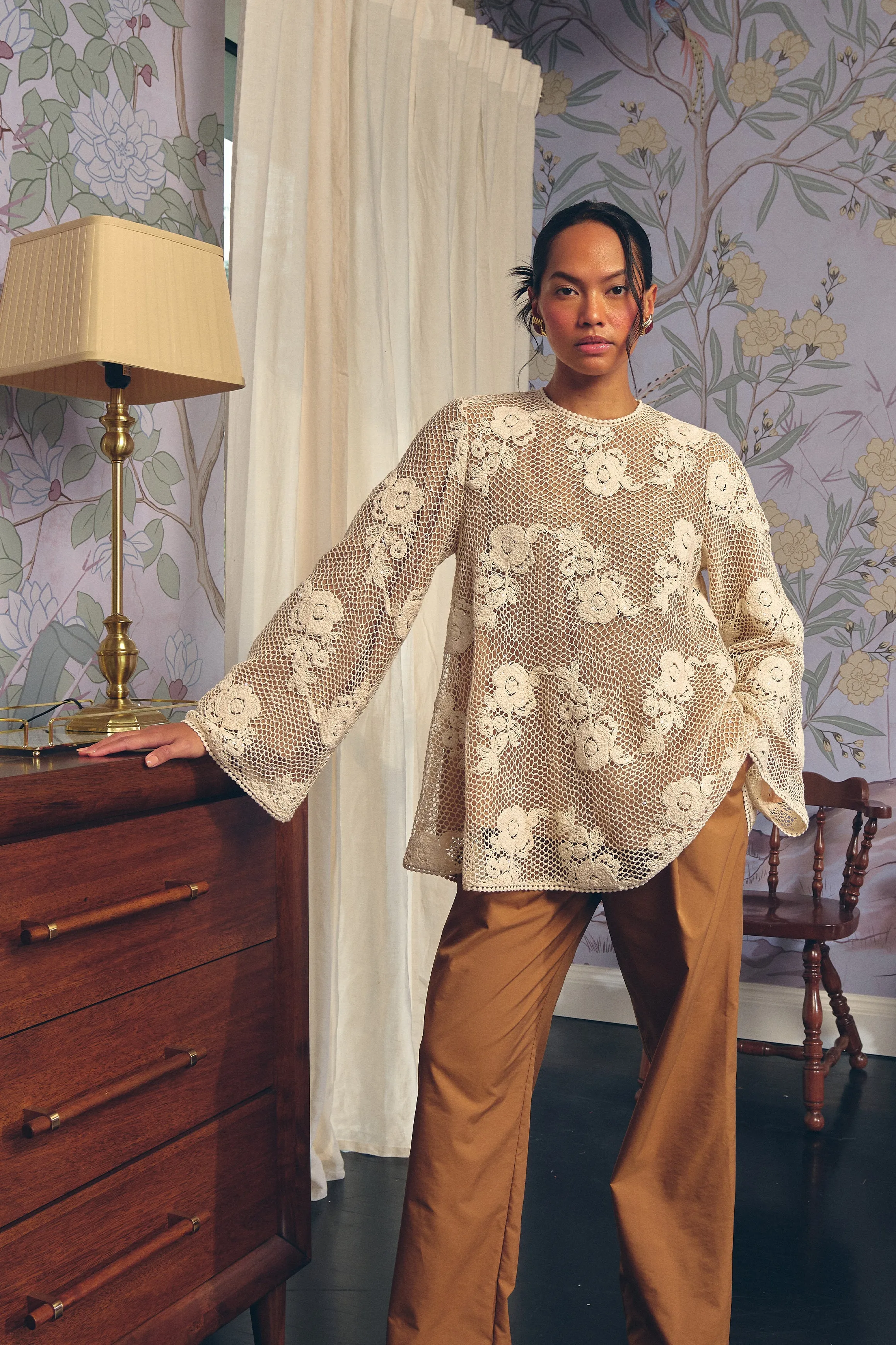Seraphine Crochet Lace Blouse