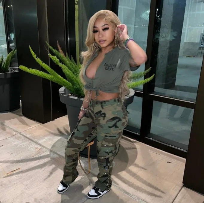 Straight-leg Camouflage Casual Pants