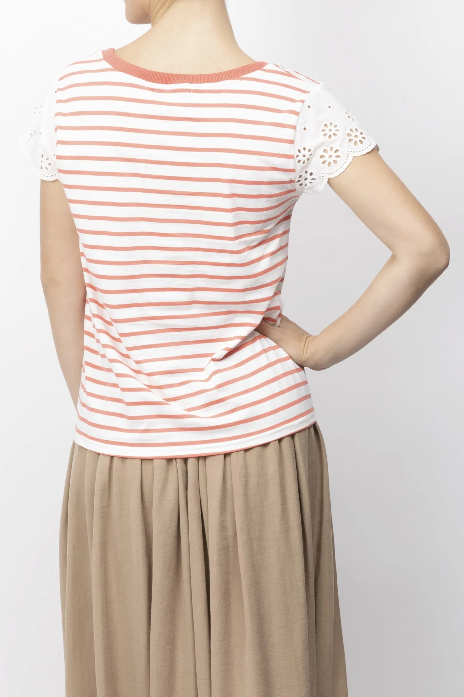 Striped Lace T-shirt