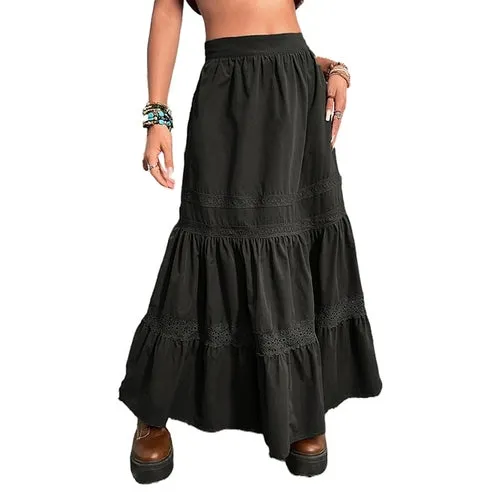 Vintage Green Pleated Korean Fashion Skirts