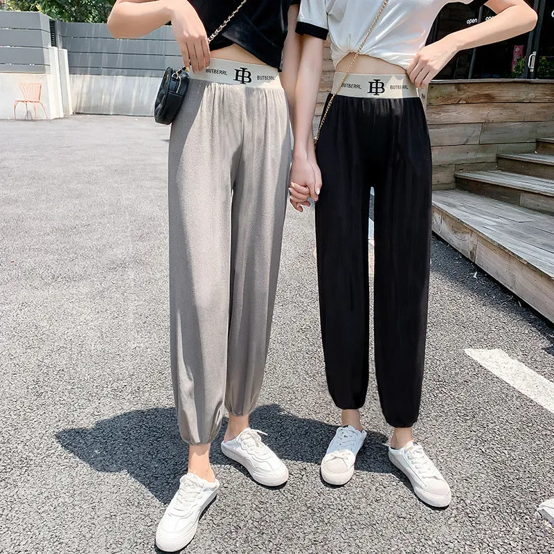 Women Drape Loose Casual Floor Length Wide Leg Pants